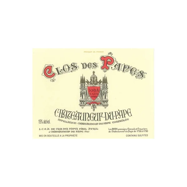 Clos des Papes Châteauneuf-du-Pape 2016