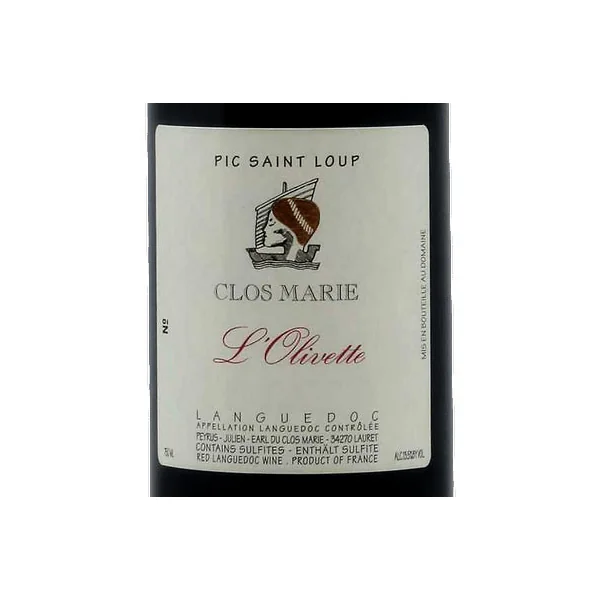 Clos Marie Coteaux du Languedoc Pic St.-Loup L'Olivette 2019