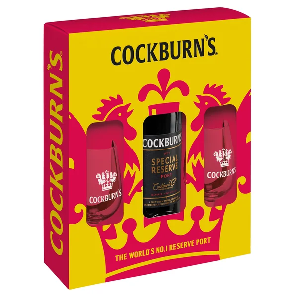 Cockburn's Special Reserve Ruby Port with 2 Glasses Gift Set
