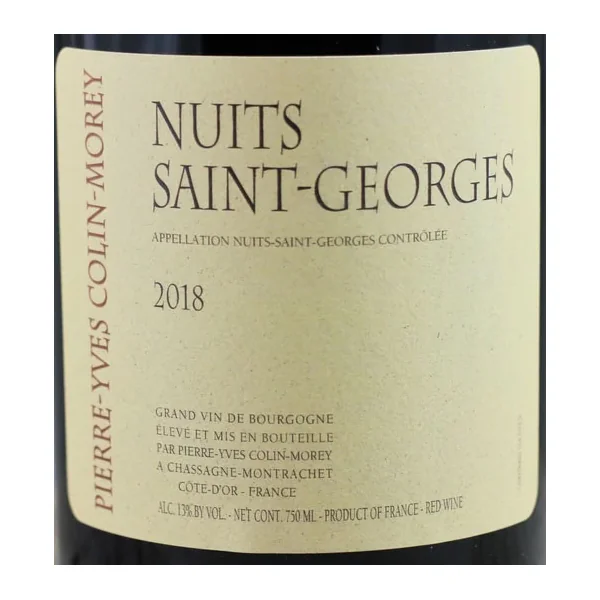 Colin-Morey/Pierre-Yves Nuits-St.-Georges 2018