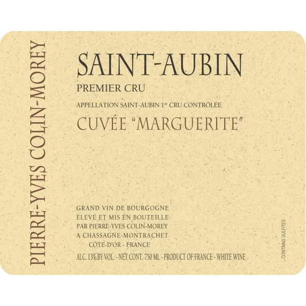 Colin-Morey/Pierre-Yves St-Aubin 1er cru Hommage à Marguerite 2018 1.5L