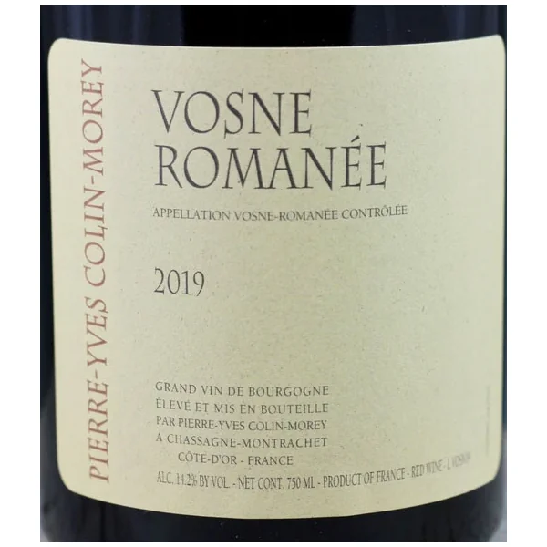 Colin-Morey/Pierre-Yves Vosne-Romanée 2019