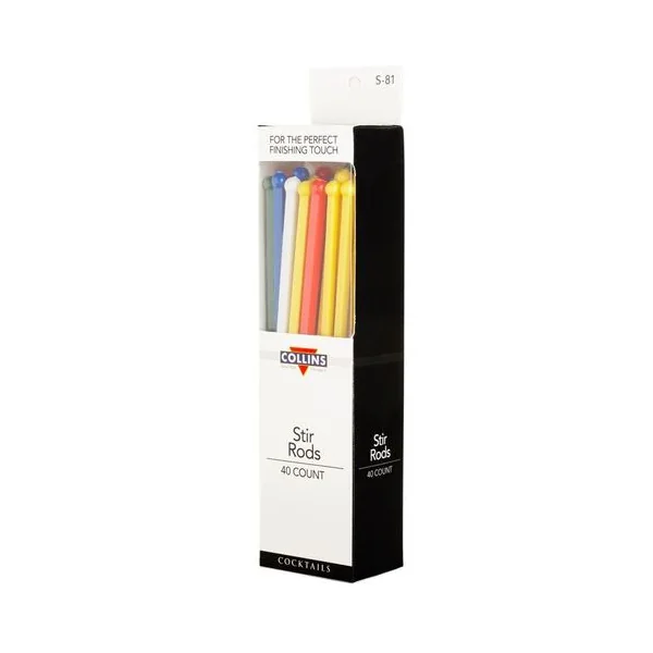 Collins • Cocktail Stirrer Rod Multi-color 5.25in