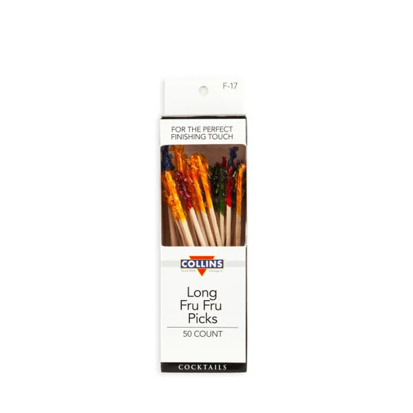 Collins • Long Frill Cocktail Picks 4.25in
