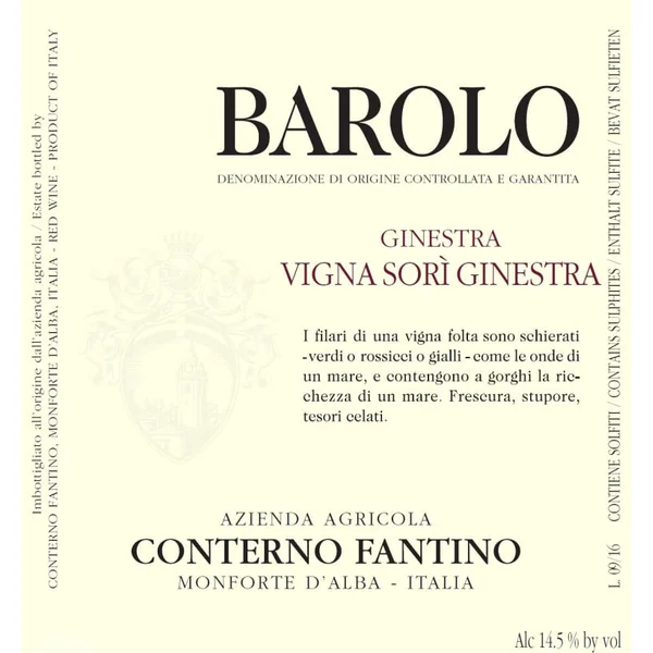 Conterno-Fantino Barolo Sorì Ginestra 2017 1.5L