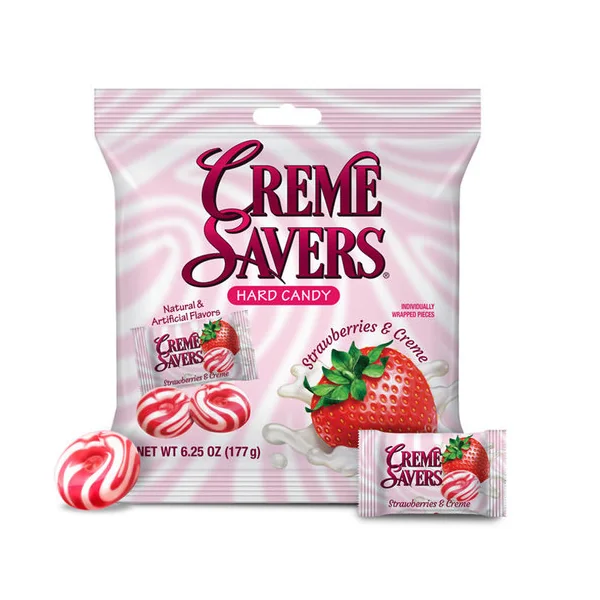 Creme Saver Strawberry Hard Candy