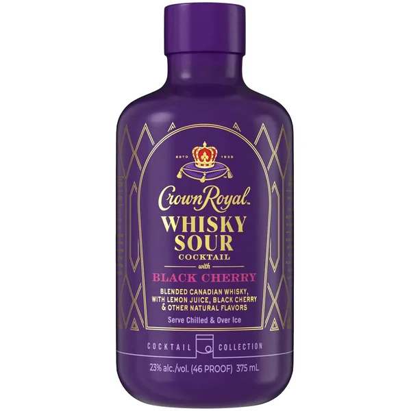 Crown Royal Black Cherry Whisky Sour Cocktail