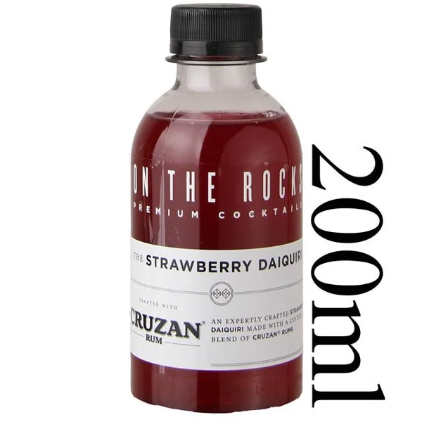 Cruzan Rum On The Rocks Strawberry Daiquiri / 200 ml