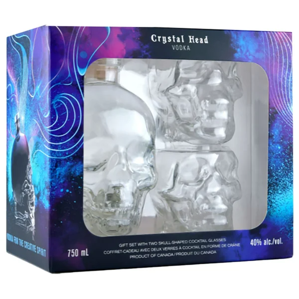 Crystal Head Vodka with Shot Glass Gift Set