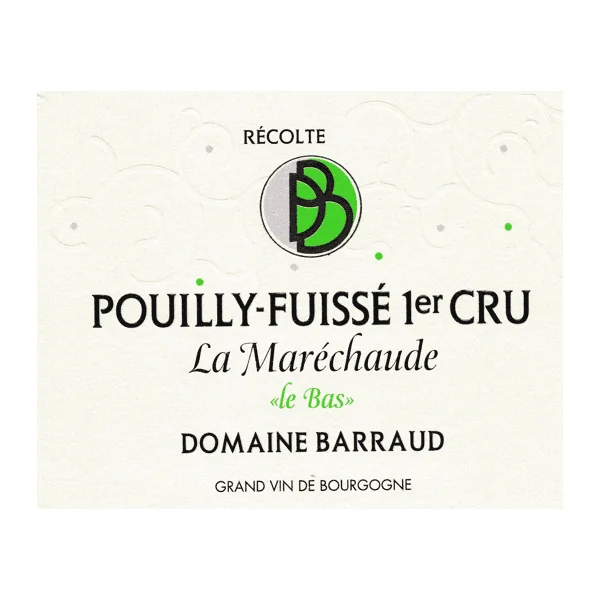 D. Barraud Pouilly-Fuisse 1er Cru la Marechaude Le Bas 2023 750ml