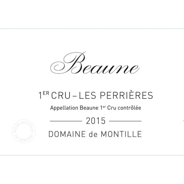 De Montille Beaune 1er cru Les Perrières 2015