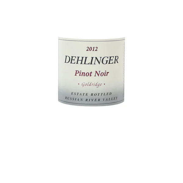 Dehlinger Pinot Noir Russian River Valley Goldridge Vineyard 2012
