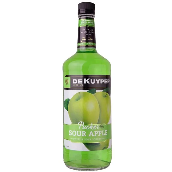 Dekuyper Sour Apple Pucker Schnapps / Ltr