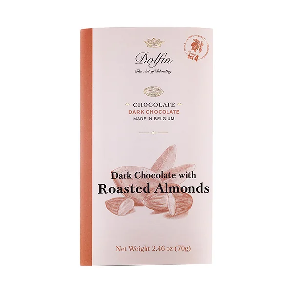 Dolfin Chocolate Bar • Dark with Almonds