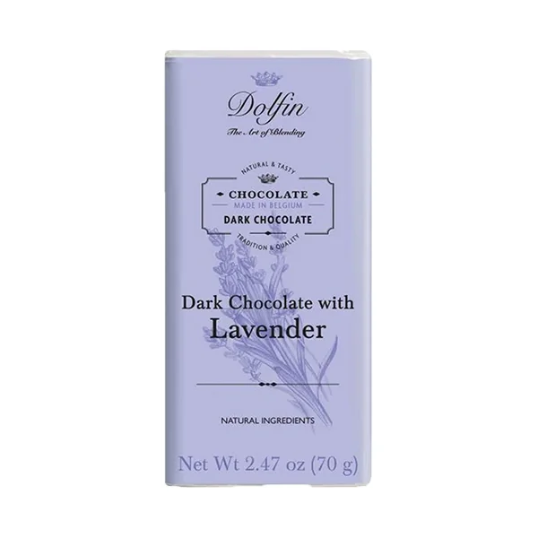 Dolfin Chocolate Bar • Dark with Lavender