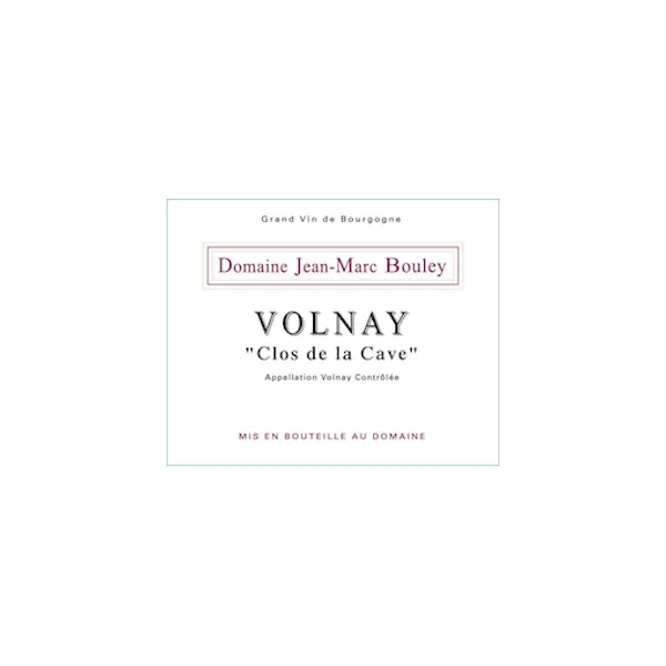 Domaine Jean-Marc Bouley Volnay Clos de la Cave 2019 750ml