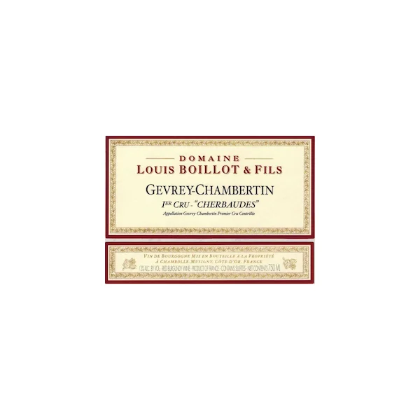 Domaine Louis Boillot Gevrey Chambertin Premier Cru Cherbaudes 2016 750ml