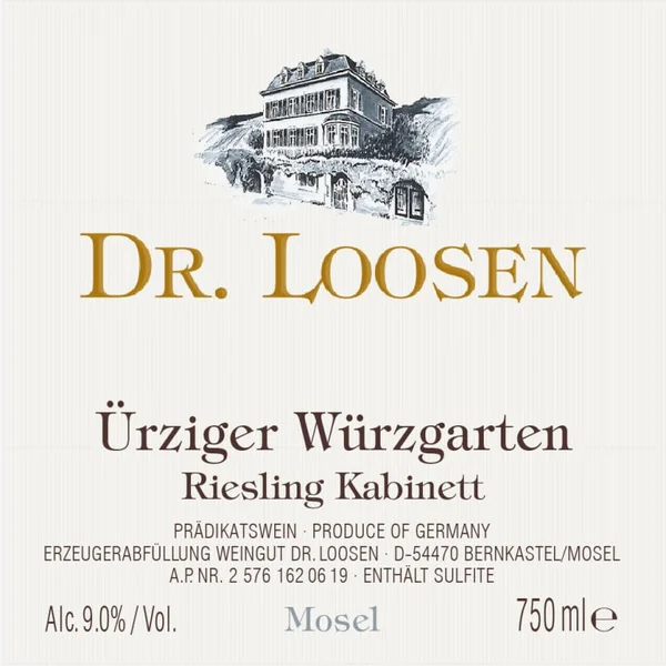 Dr. Loosen Riesling Kabinett Ürziger Würzgarten 2019