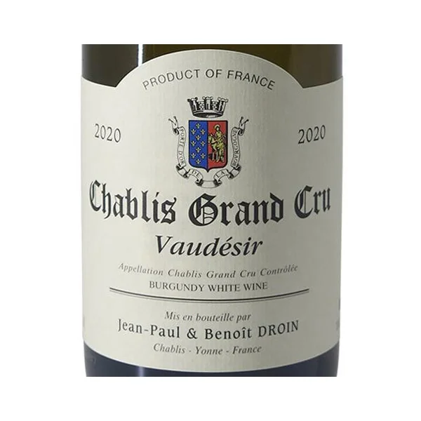 Droin Chablis Grand Cru Vaudésir 2020