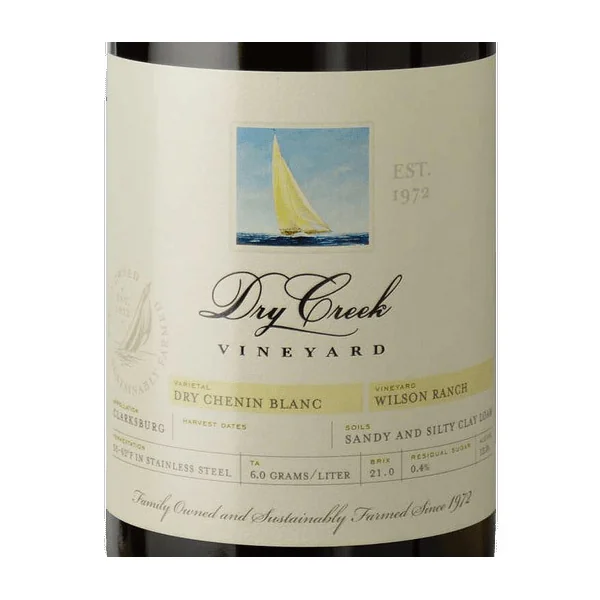 Dry Creek Vineyard Dry Chenin Blanc Clarksburg Wilson Ranch 2019