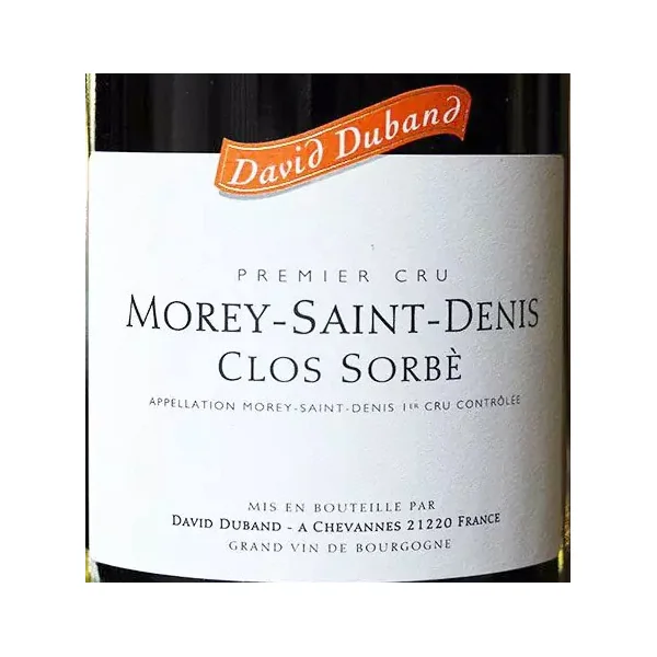 Duband/David Morey-St-Denis 1er cru Clos Sorbé 2017
