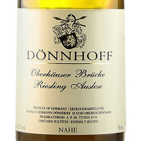Dönnhoff Riesling GK Auslese Oberhäuser Brücke #14 Auction 2016 375ml
