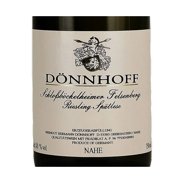 Dönnhoff Riesling Spätlese Schlossböckelheimer Felsenberg Auction 2013