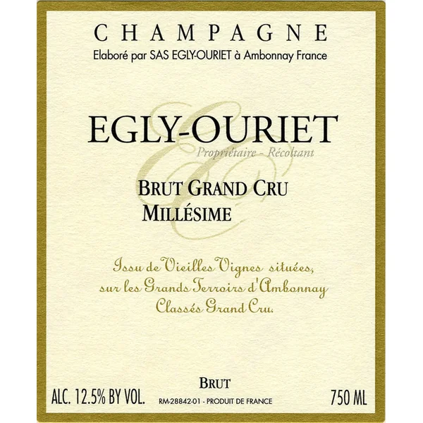 Egly-Ouriet Brut Champagne Millésimé Grand Cru 2011