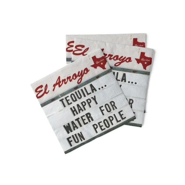 El Arroyo Cocktail Napkin • Happy Water