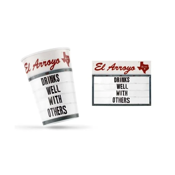 El Arroyo Paper Cups • Drinks Well 12 oz