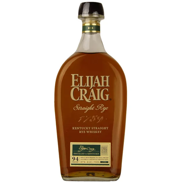 Elijah Craig Straight Rye Whiskey / Ltr