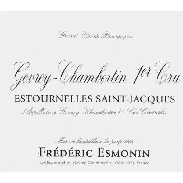 Esmonin/Frédéric Gevrey-Chambertin 1er cru Estournelles St.-Jacqu 2019