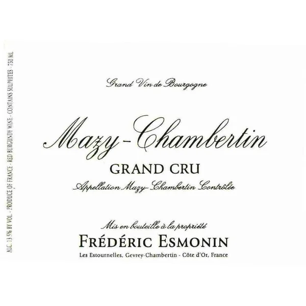 Esmonin/Frédéric Mazy-Chambertin Grand Cru 2019