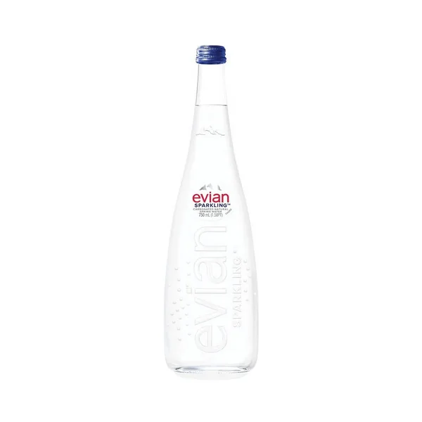 Evian Spring Water • Sparkling Glass 750 Ml