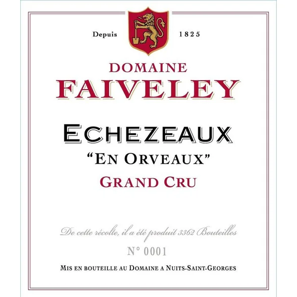 Faiveley Echézeaux En Orveaux Grand Cru 2019