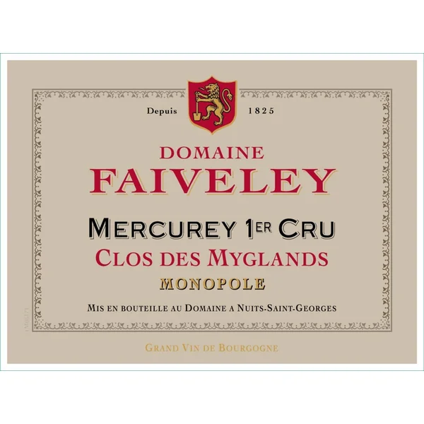 Faiveley Mercurey 1er cru Clos des Myglands 2018 3L