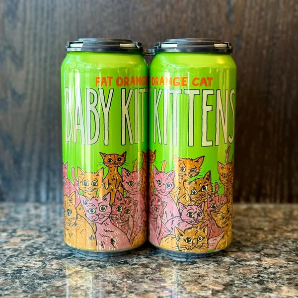 Fat Orange Cat Baby Kittens NEIPA 4pk 16oz Cans