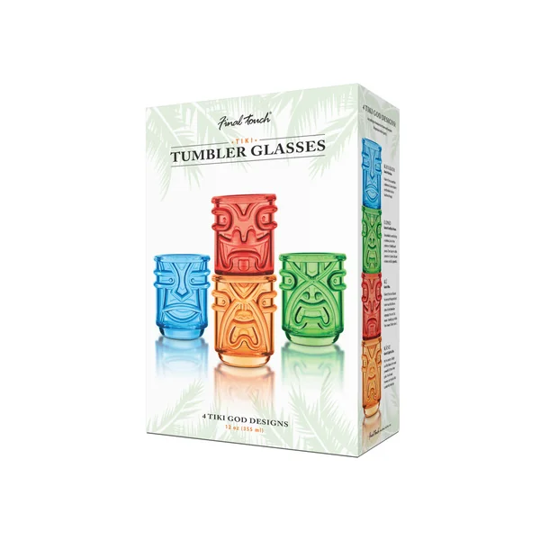 Final Touch • Tiki Head Tumbler 12 oz 4 Colors