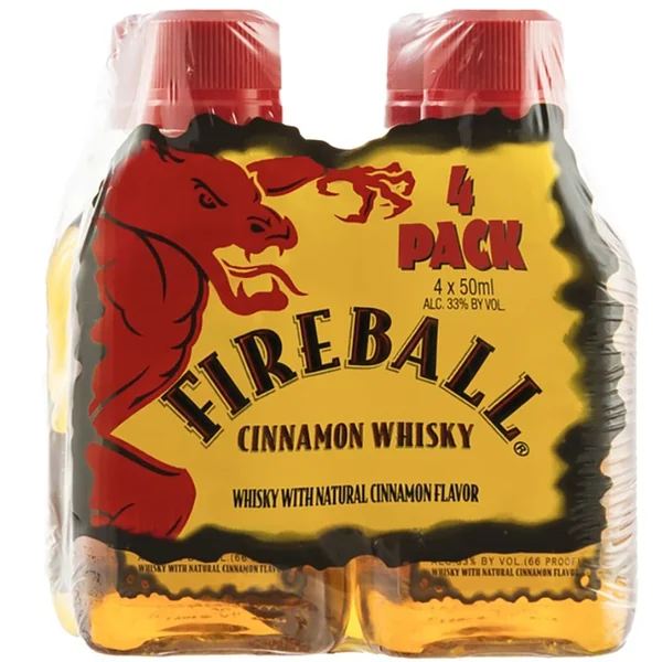 Fireball Cinnamon Whisky 4x50 mL Multipack