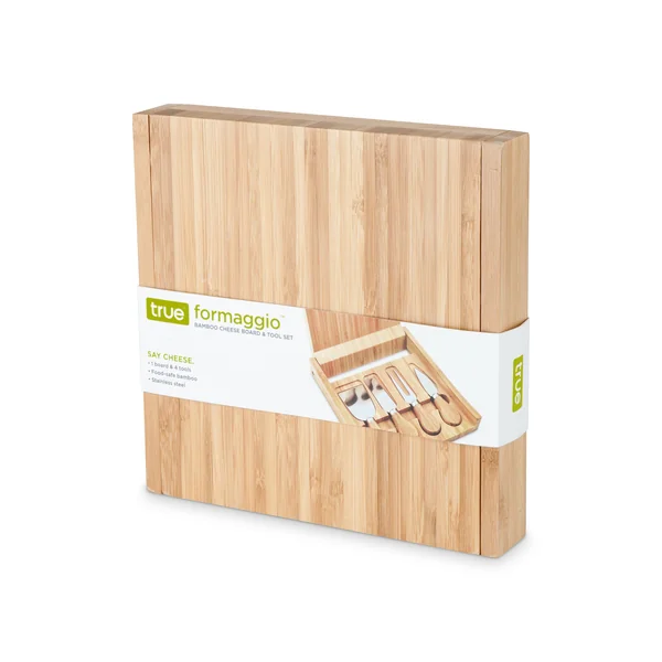 Formaggio Portable Cheese Tool and Bamboo Board Set