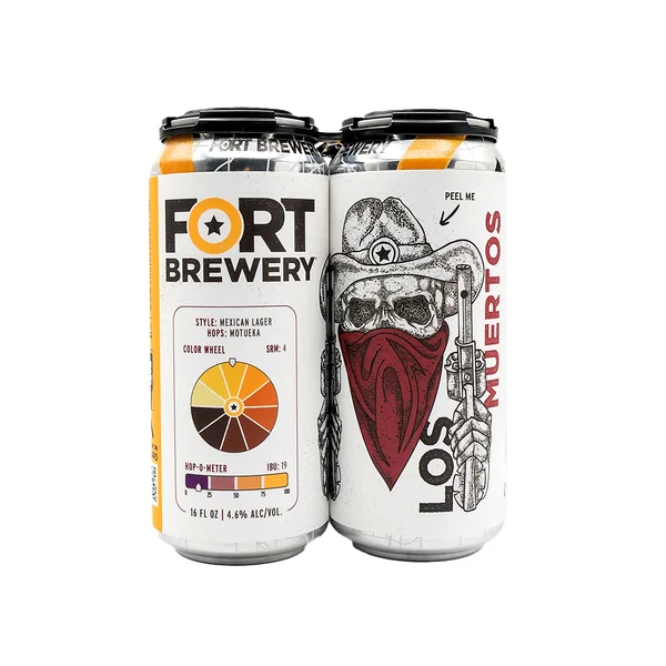 Fort Brewery Los Muertos Mexican Lager • 16oz Cans