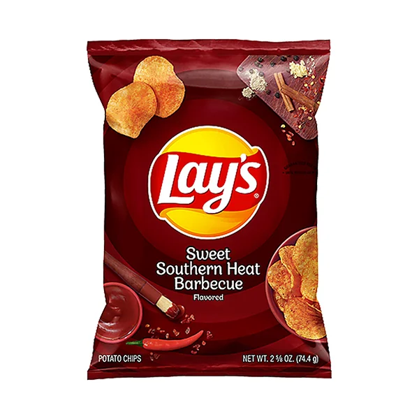 Frito Lay • Lays Sweet Southern BBQ Heat Potato Chips