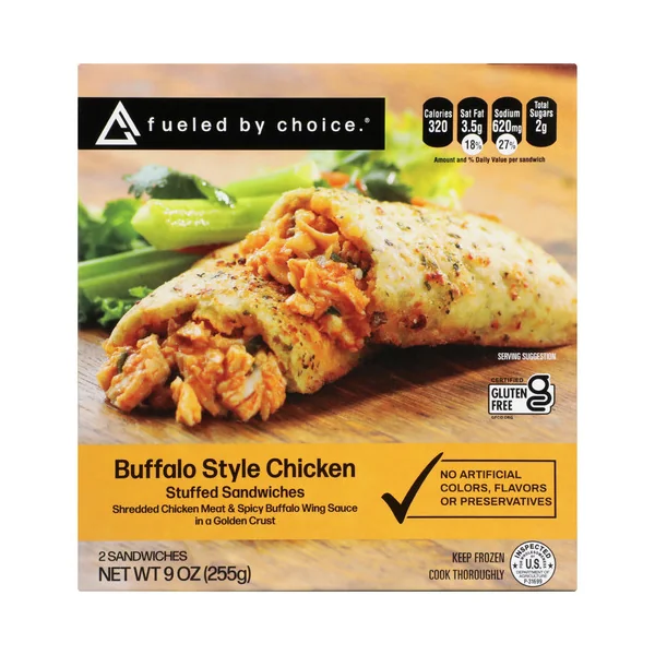 Fueled By Choice Frozen Stuffed Sandwich • Buffalo Style