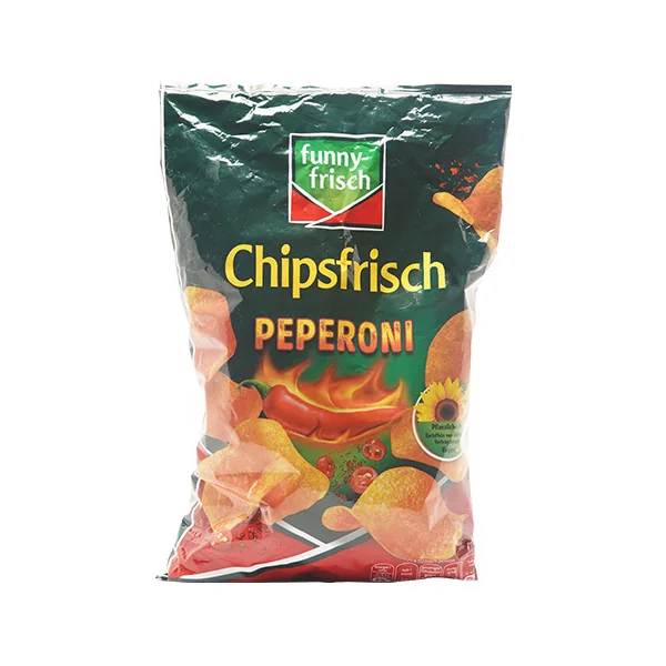Funny Frisch Potato Chips • Pepperoni