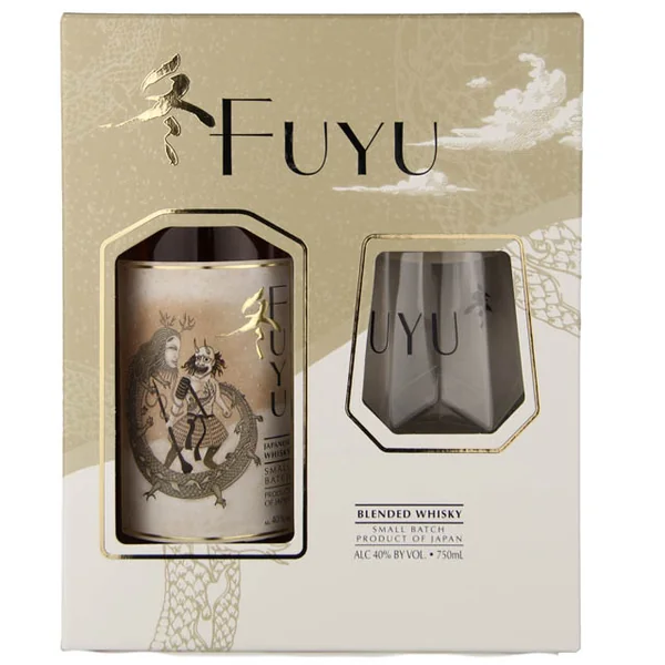 Fuyu Small Batch Japenese Whisky Gift Set with Glass / 750mL