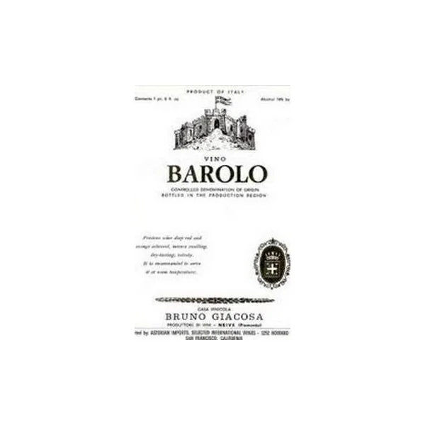 Giacosa/Bruno Barolo 2016