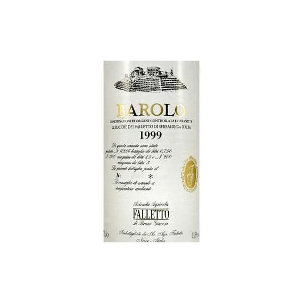 Giacosa/Bruno Barolo Rocche del Falletto 1999