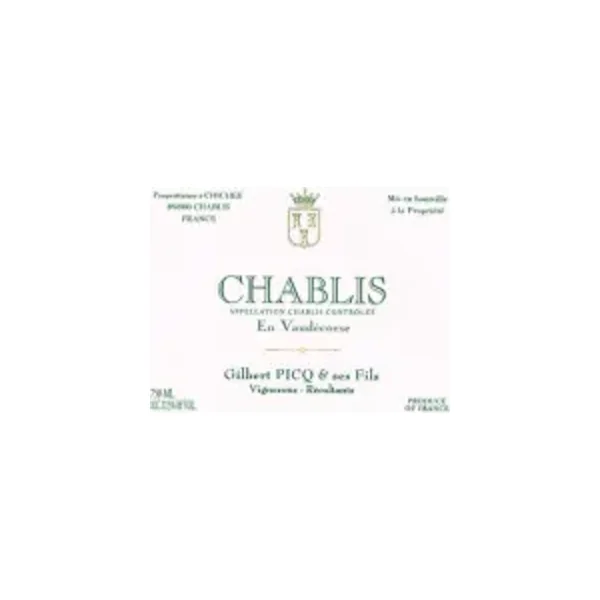 Gilbert Picq Chablis en Vaudecorse 2022 750ml