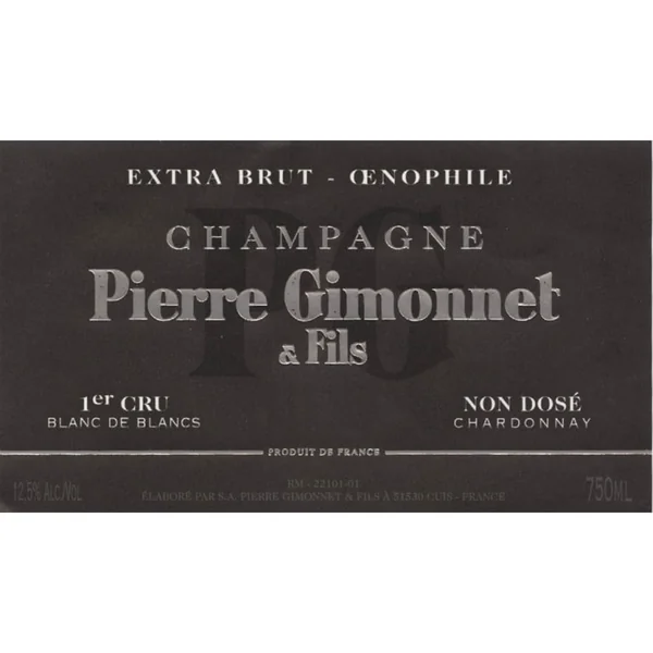 Gimonnet Brut Nature Blanc de Blancs Cuvée Oenophile Non Dose 2008