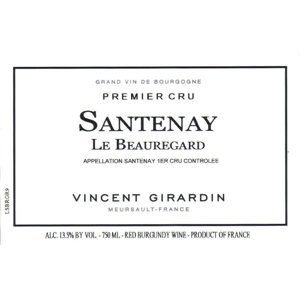 Girardin/Vincent Santenay 1er cru Beauregard 2019